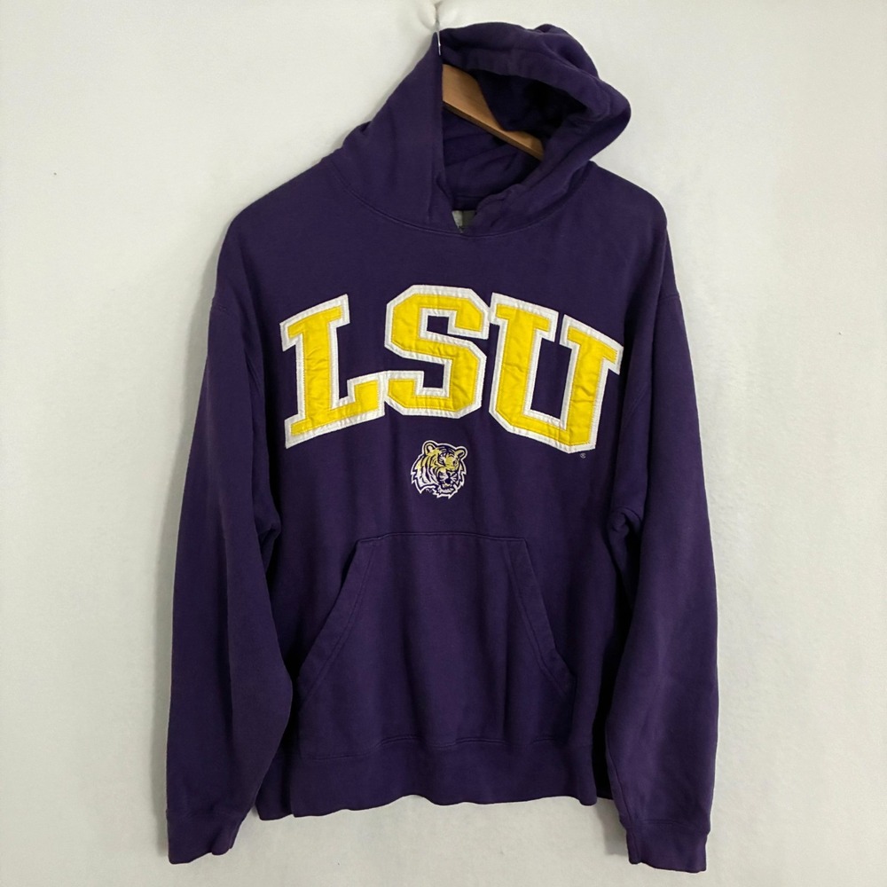 Louisiana State University LSU Tigers Hoodie Adult L Embroidered Logo Pullover